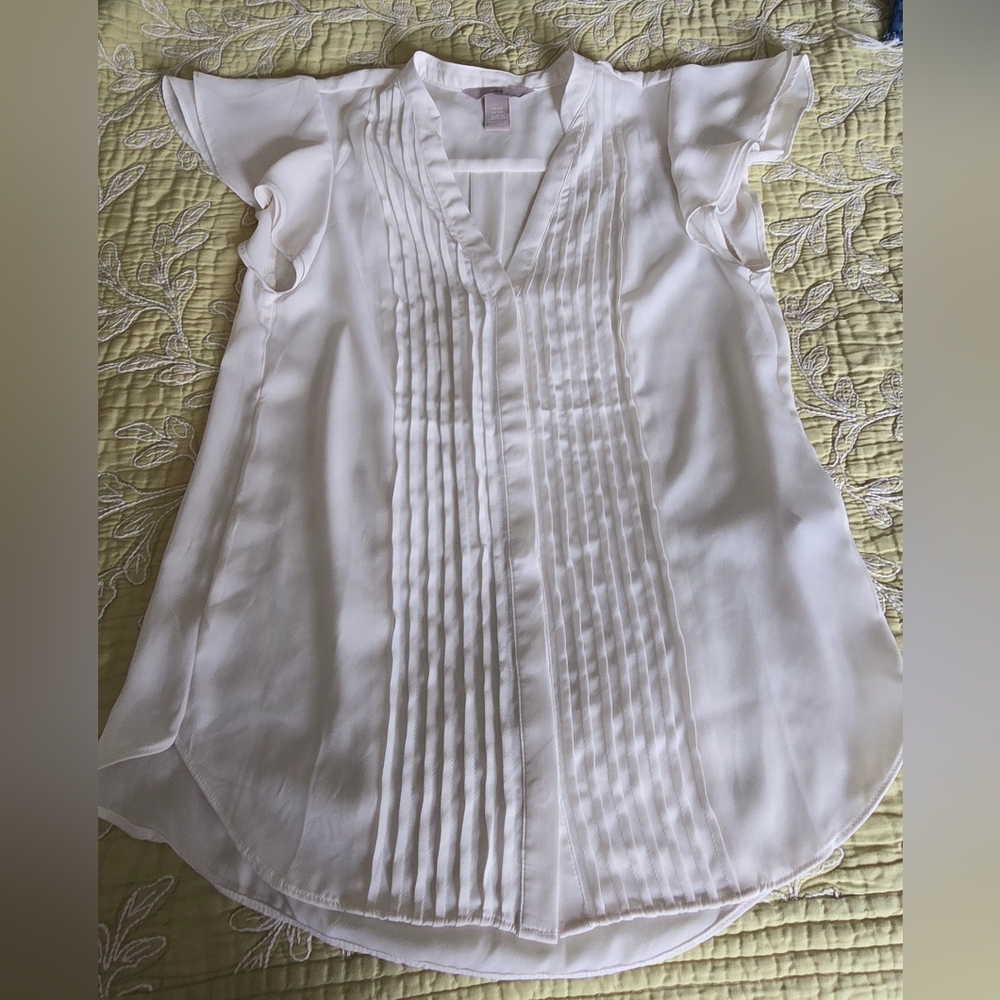Women's H&M Elegant Off-White Top XXS